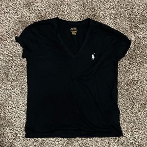 Black polo v-neck size small
